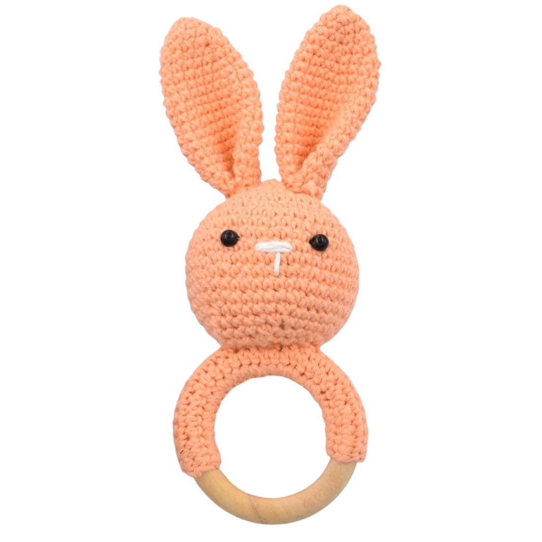 Handmade Crochet Baby Rattle – Soft & Safe Toy | Infant Gift | Amigurumi Rattle | Baby Shower Present