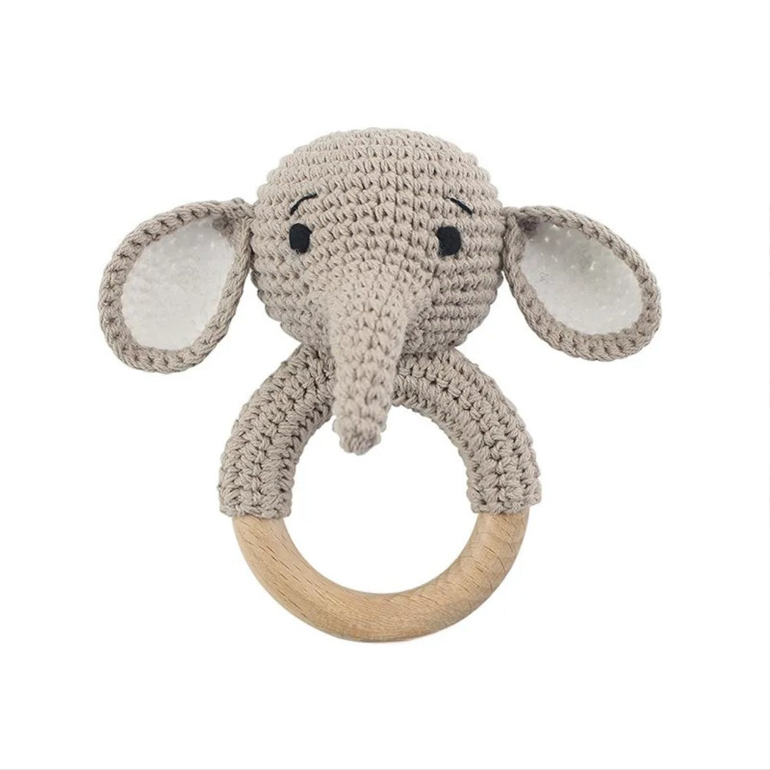 Handmade Crochet Baby Rattle – Soft & Safe Toy | Infant Gift | Amigurumi Rattle | Baby Shower Present