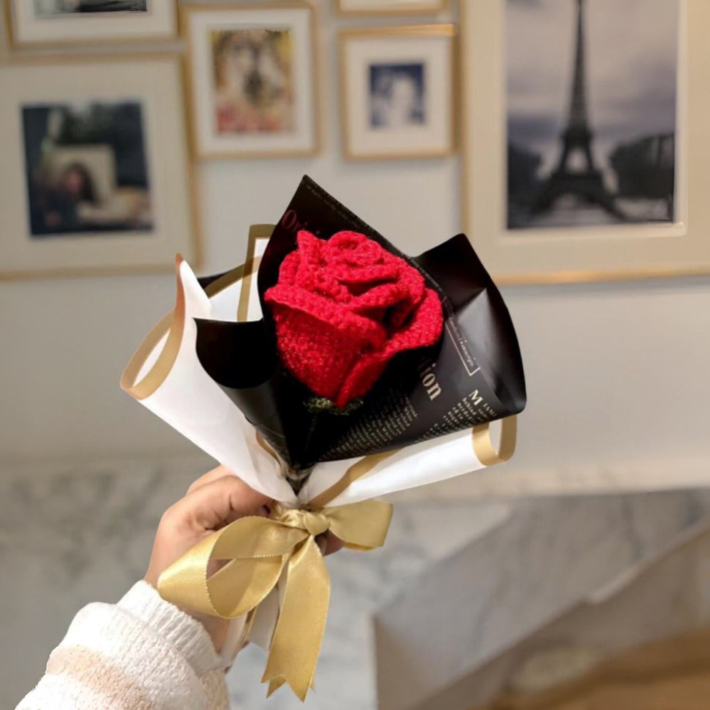 Handmade Crochet Flower Bouquet – Custom Colors | Long-Lasting Floral Gift | Eco-Friendly Yarn Flowers