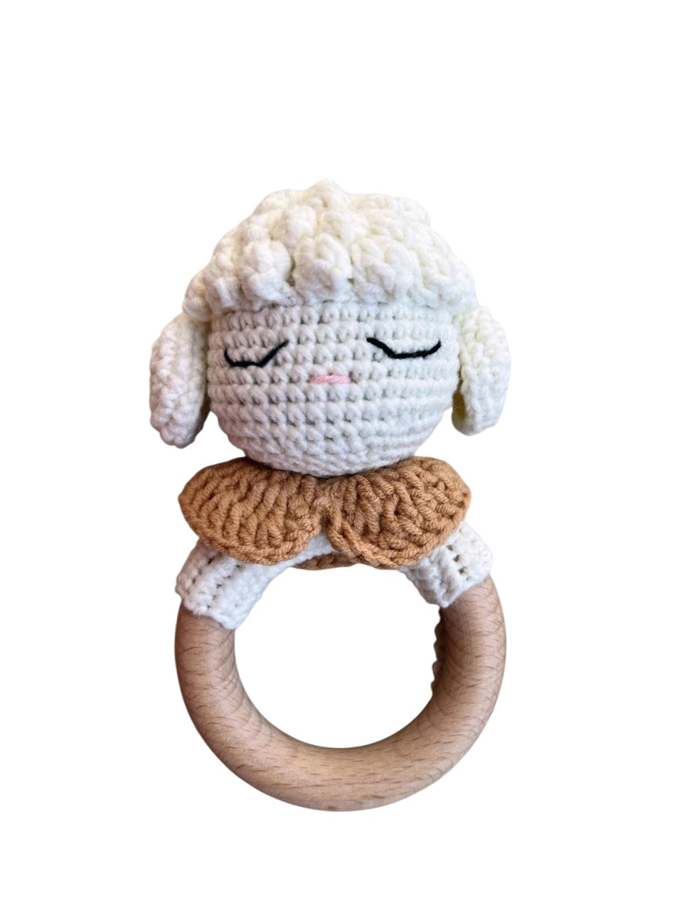 Handmade Crochet Baby Rattle – Soft & Safe Toy | Infant Gift | Amigurumi Rattle | Baby Shower Present