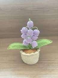 Mini Crochet Flower Pot – Handmade Yarn Plant | Cute Desk Decor | Amigurumi Gift | Tiny Plant Plush (Copy) (Copy)