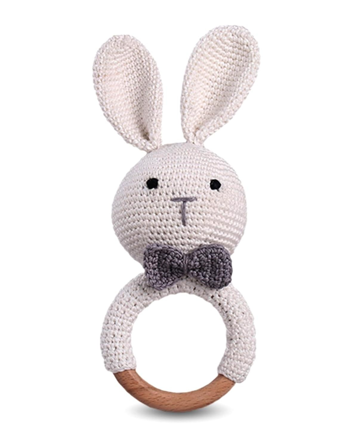 Handmade Crochet Baby Rattle – Soft & Safe Toy | Infant Gift | Amigurumi Rattle | Baby Shower Present