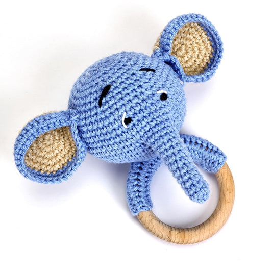 Handmade Crochet Baby Rattle – Soft & Safe Toy | Infant Gift | Amigurumi Rattle | Baby Shower Present