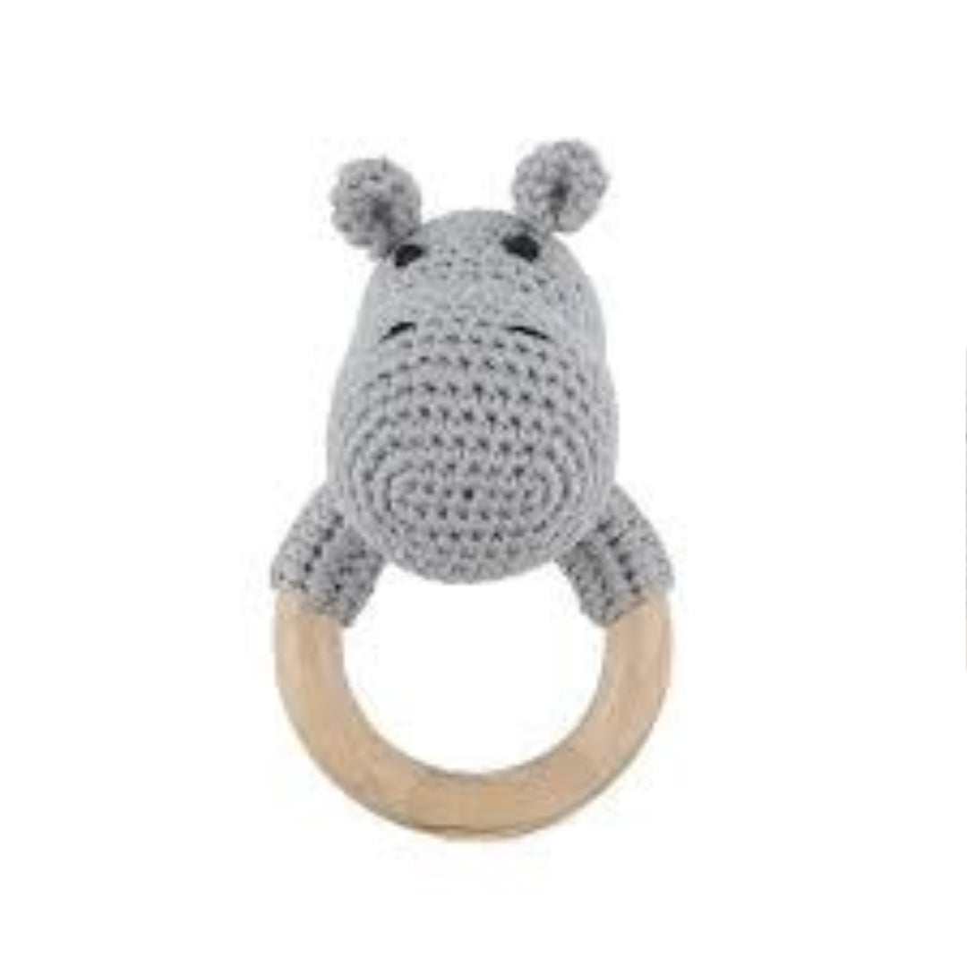 Handmade Crochet Baby Rattle – Soft & Safe Toy | Infant Gift | Amigurumi Rattle | Baby Shower Present