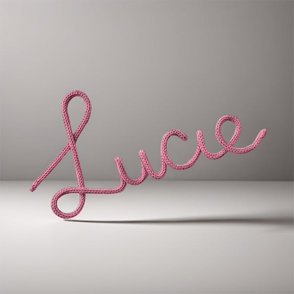 Custom Crochet Wire Name Sign – Personalized Handmade Name Décor, Baby Shower, Nursery, Gifts