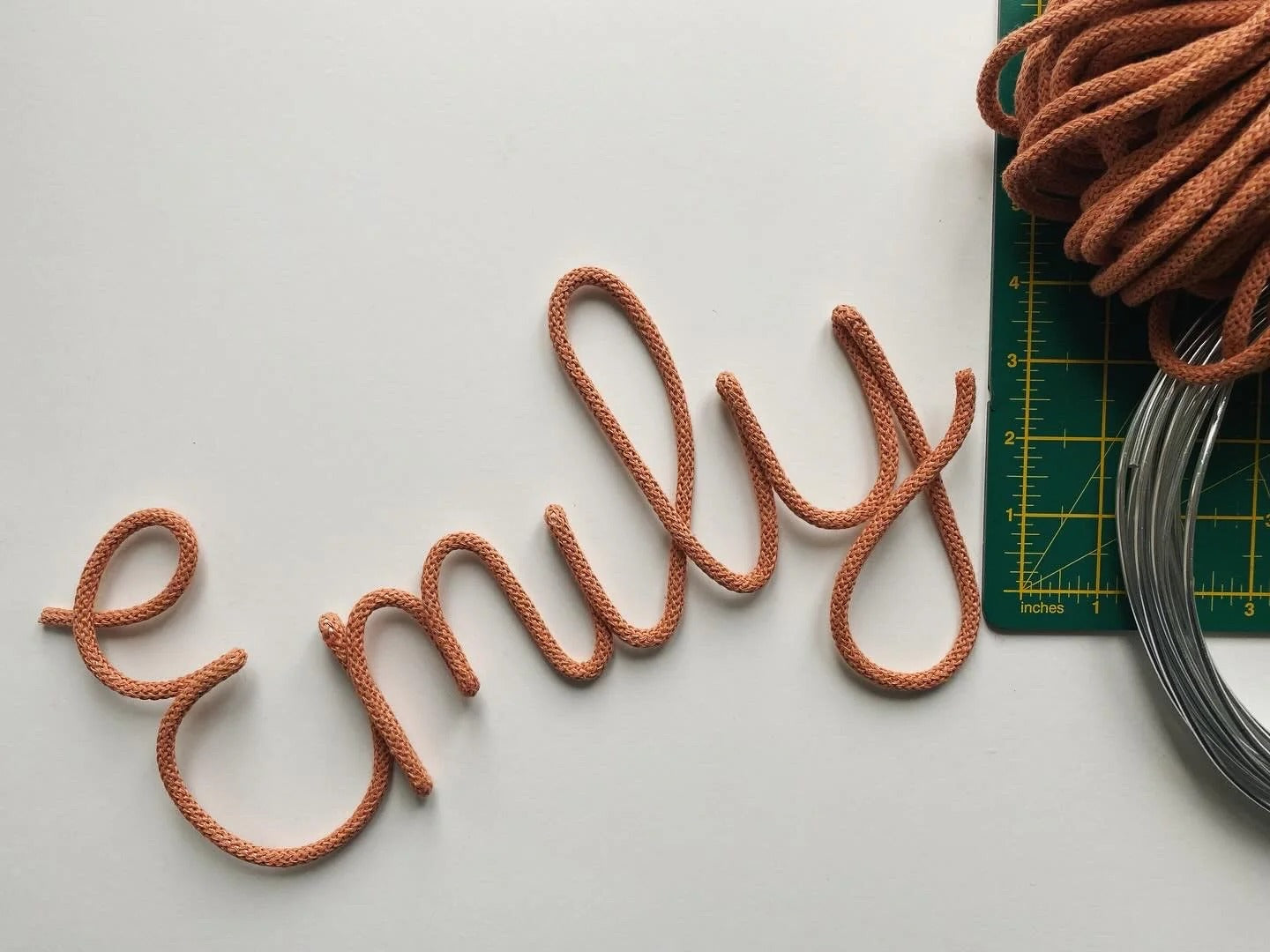 Custom Crochet Wire Name Sign – Personalized Handmade Name Décor, Baby Shower, Nursery, Gifts