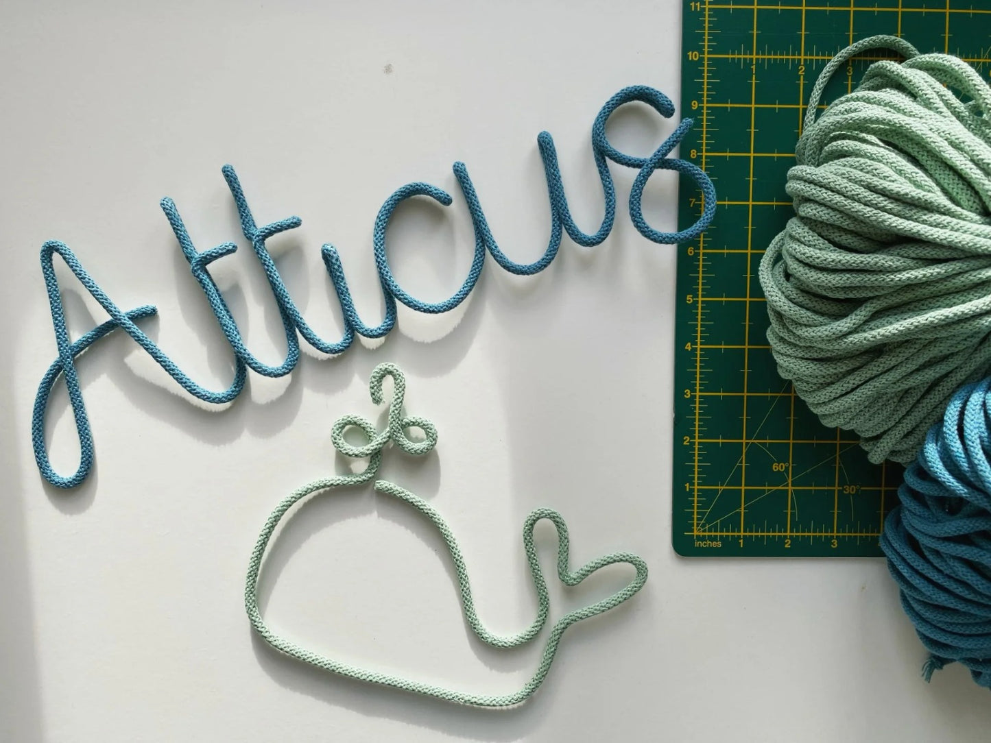 Custom Crochet Wire Name Sign – Personalized Handmade Name Décor, Baby Shower, Nursery, Gifts