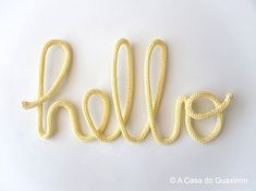 Custom Crochet Wire Name Sign – Personalized Handmade Name Décor, Baby Shower, Nursery, Gifts