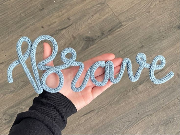 Custom Crochet Wire Name Sign – Personalized Handmade Name Décor, Baby Shower, Nursery, Gifts