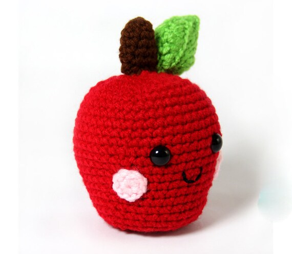 Handmade Crochet Apple, Orange Fruit Toys – Set of Soft Amigurumi Fruits for Kids, Décor & Gifting (Copy)